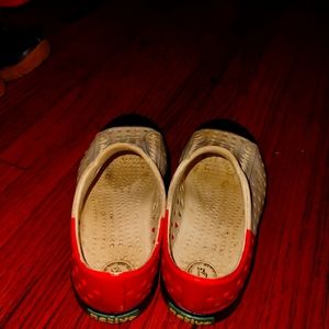 Res white and blue Natives typical wear size 11